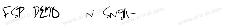 FSP DEMO   n Snglr字体转换